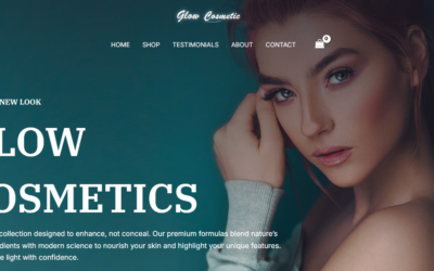 Glow Cosmetic: Full-Stack E-commerce Development & SEO Integration