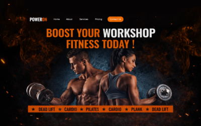 High-Converting Fitness Landing Page Design