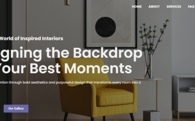 Interior Design Website – Responsive Website Design & Development